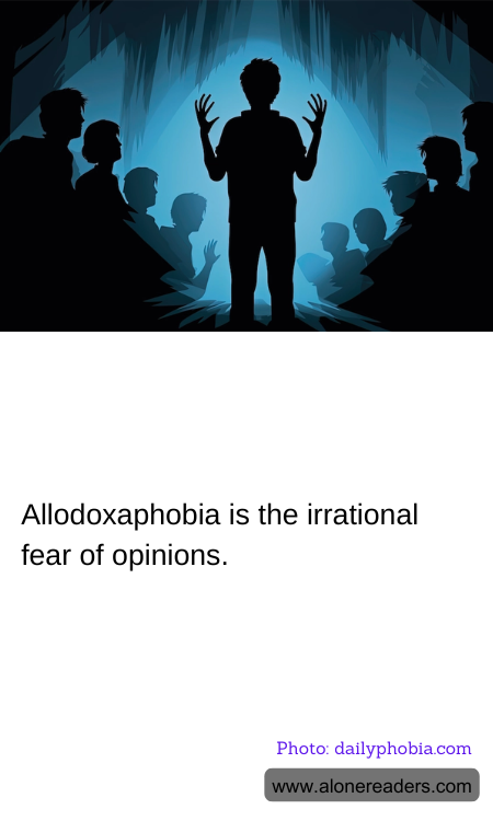 Allodoxaphobia is the irrational fear of opinions.