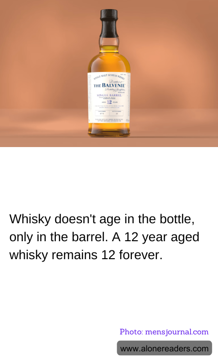 Whisky doesn't age in the bottle, only in the barrel. A 12 year aged whisky remains 12 forever.