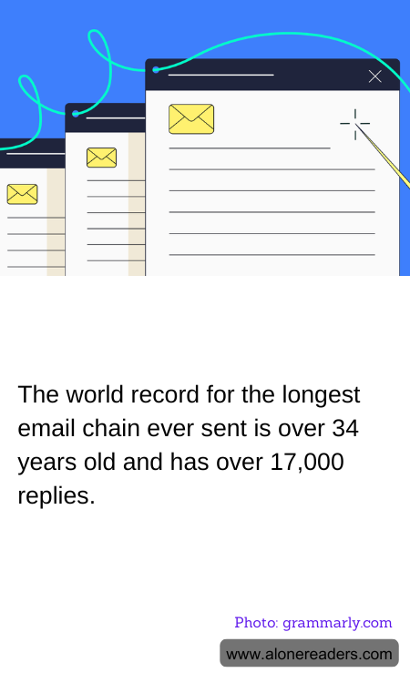 The world record for the longest email chain ever sent is over 34 years old and has over 17,000 replies.