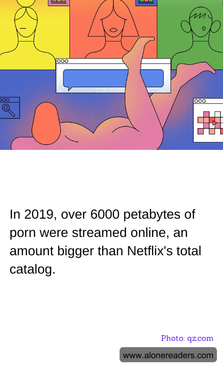 In 2019, over 6000 petabytes of porn were streamed online, an amount bigger than Netflix's total catalog.
