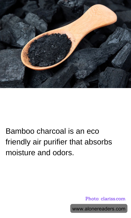 Bamboo charcoal is an eco friendly air purifier that absorbs moisture and odors.