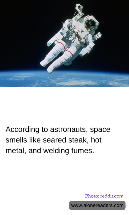 According to astronauts, space smells like seared steak, hot metal, and welding fumes.