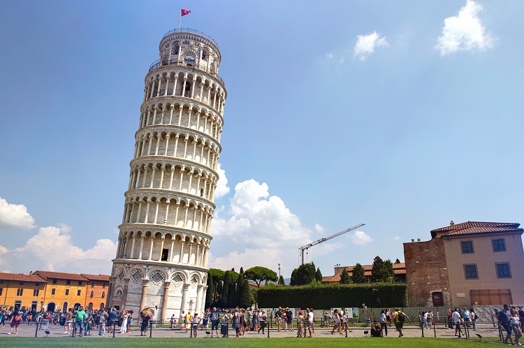 Try to Reach the Top of the Leaning Tower of Pisa