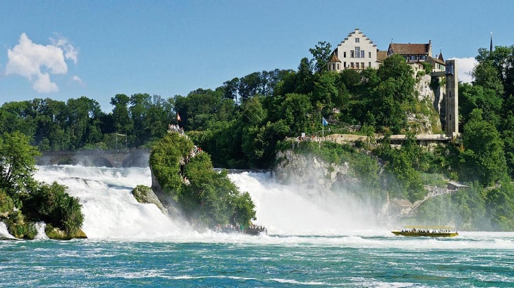 The Rhine Falls: largest falls